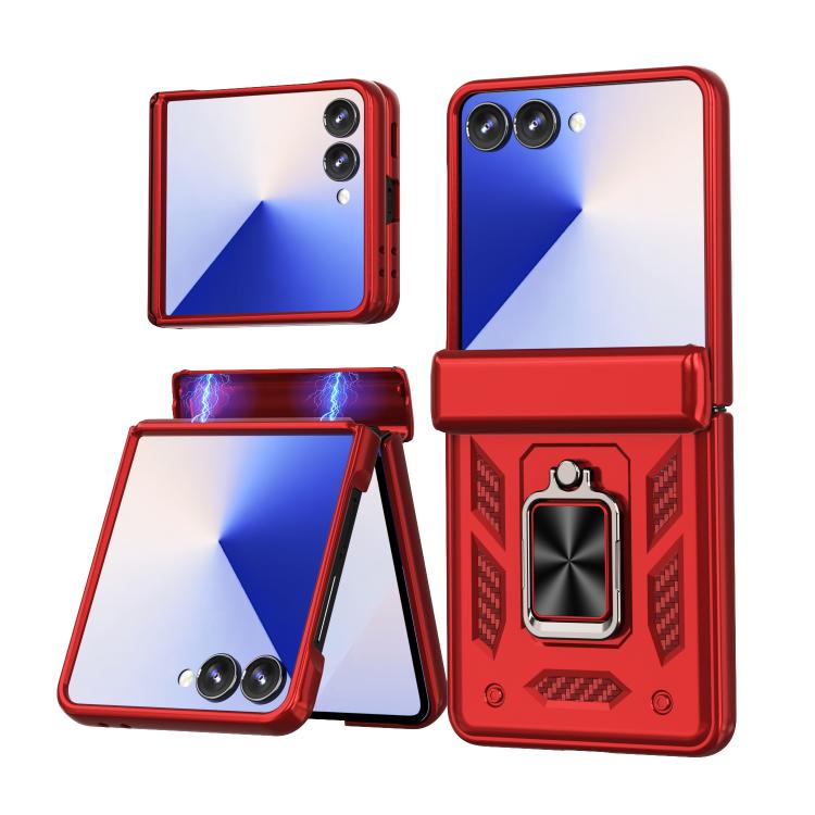 Sliding Window Hinge Phone Case with Ring Stand