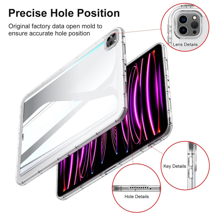 Clear TPU Tablet Case, For iPad Air 2022 / 2020 10.9, For iPad 10.2 2021 / 2020 / 2019, For iPad mini 5 / 4 / 3 / 2, For iPad Air 3 10.5 2019