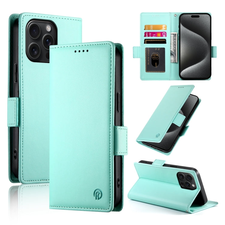 Side Buckle Magnetic Frosted Leather Phone Case, For iPhone 15 Pro Max, For iPhone 15 Pro, For iPhone 15 Plus