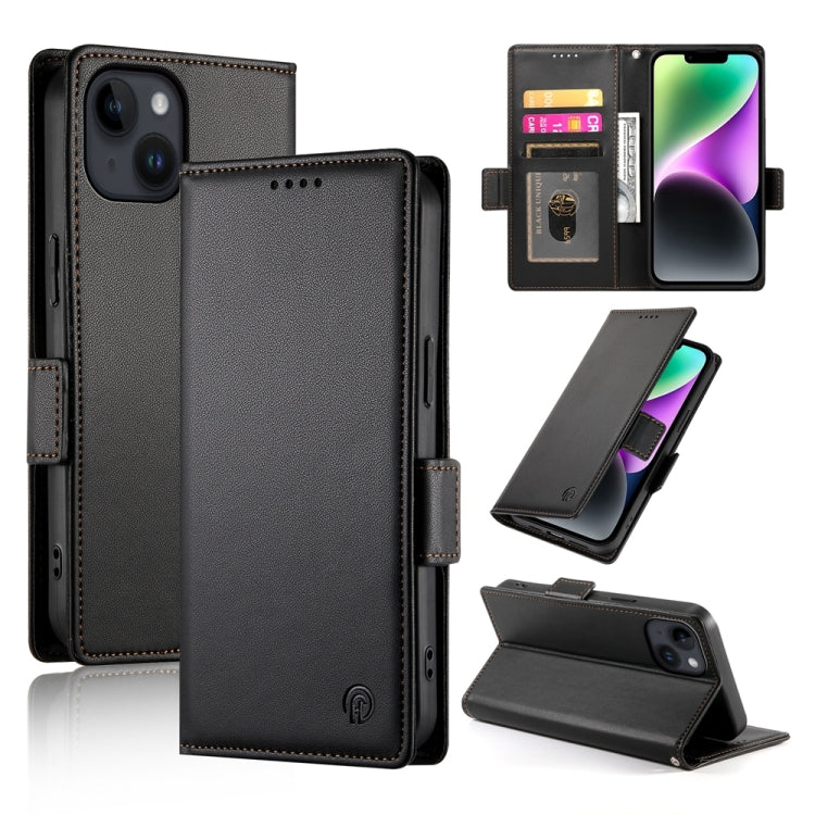 Side Buckle Magnetic Frosted Leather Phone Case