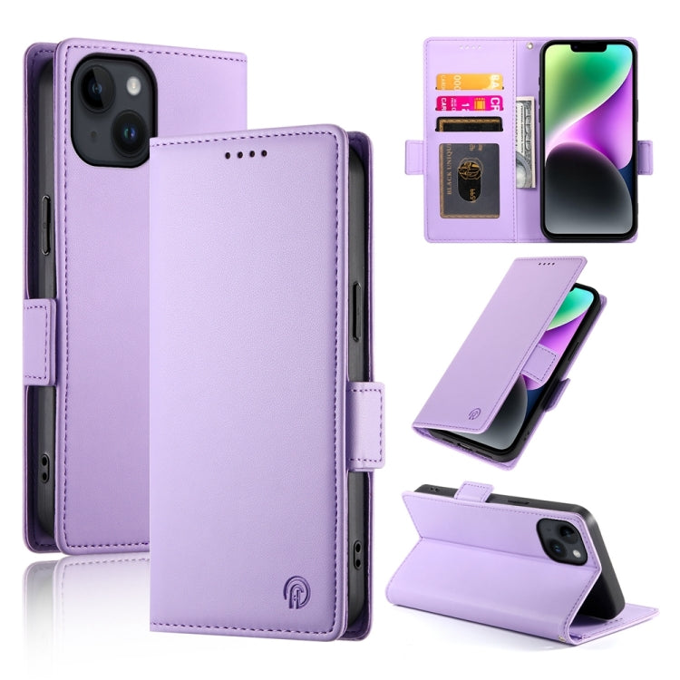 Side Buckle Magnetic Frosted Leather Phone Case