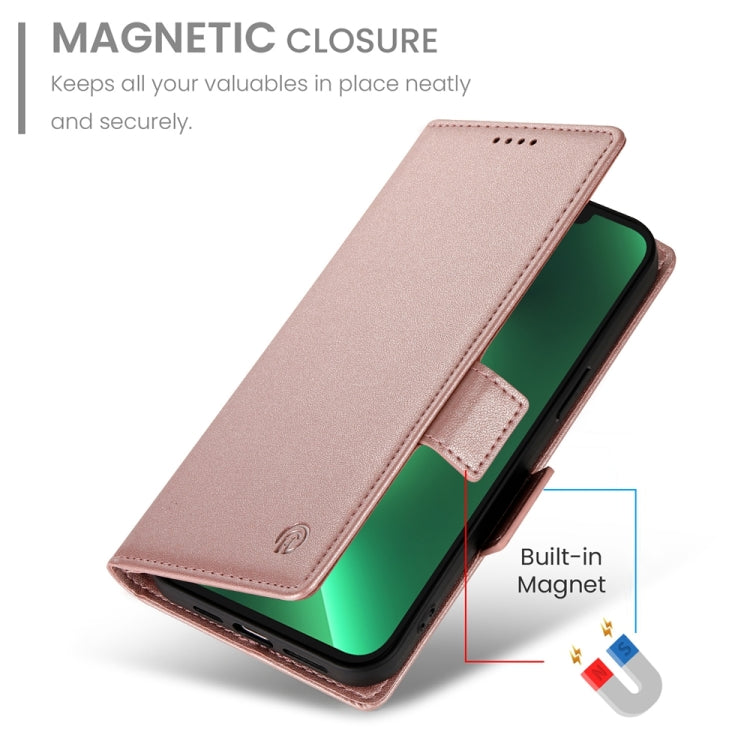 Side Buckle Magnetic Frosted Leather Phone Case, For iPhone 13 Pro, For iPhone 13, For iPhone 13 mini