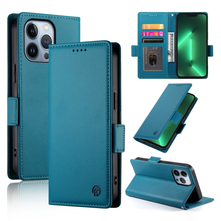 Side Buckle Magnetic Frosted Leather Phone Case, For iPhone 13 Pro, For iPhone 13, For iPhone 13 mini