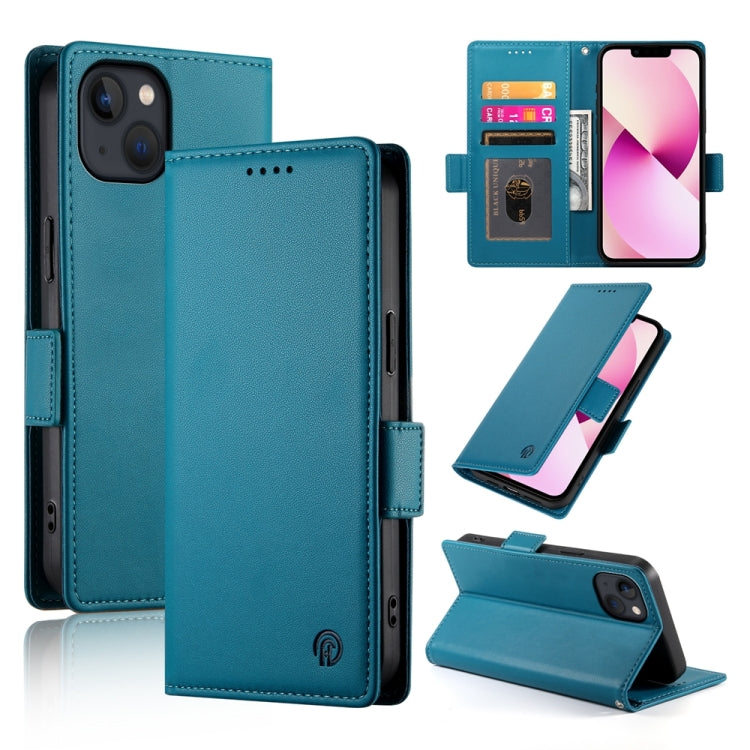 Side Buckle Magnetic Frosted Leather Phone Case, For iPhone 13 Pro, For iPhone 13, For iPhone 13 mini
