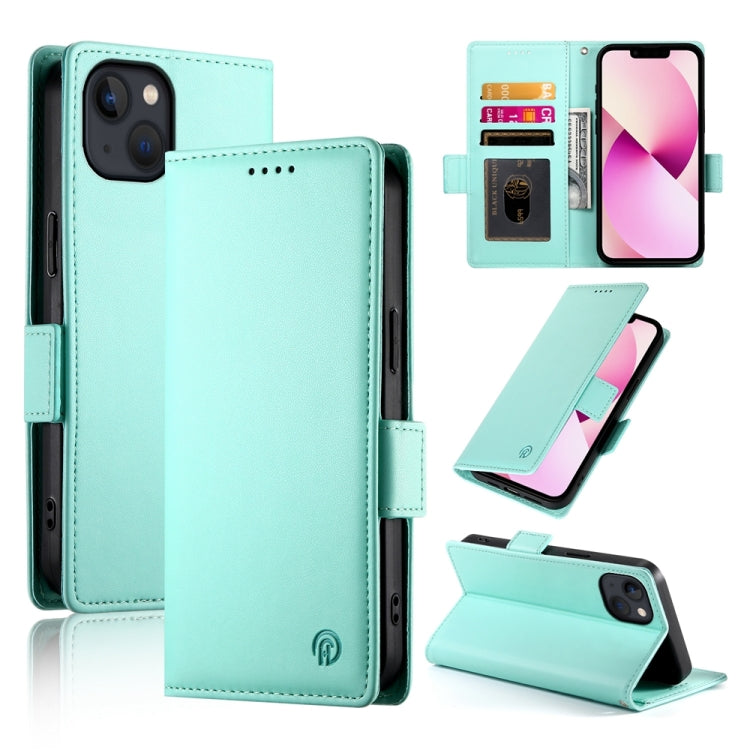 Side Buckle Magnetic Frosted Leather Phone Case, For iPhone 13 Pro, For iPhone 13, For iPhone 13 mini