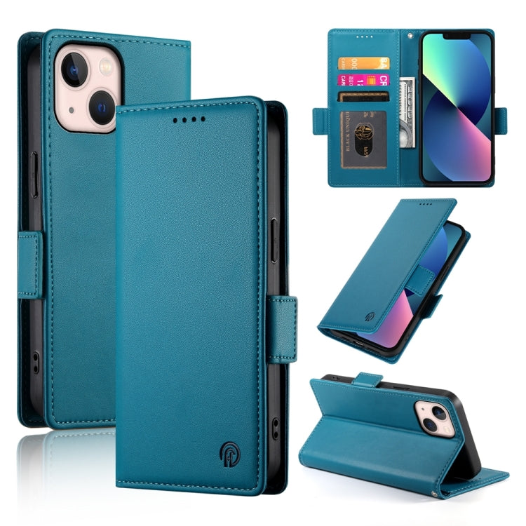 Side Buckle Magnetic Frosted Leather Phone Case, For iPhone 13 Pro, For iPhone 13, For iPhone 13 mini