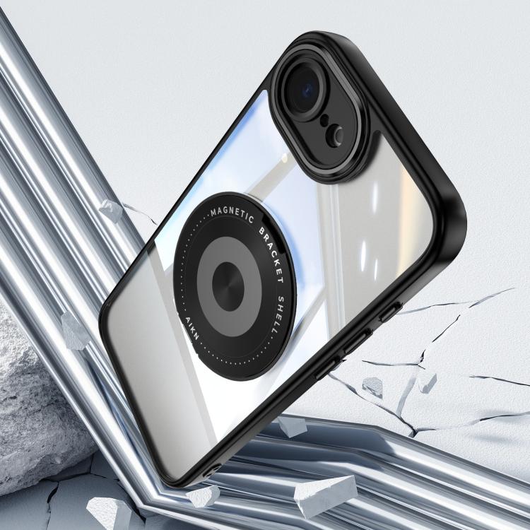 360 Holder Magsafe Acrylic Hybrid TPU Phone Case, For iPhone 16e, For iPhone 16 Pro Max, For iPhone 16 Pro, For iPhone 16 Plus