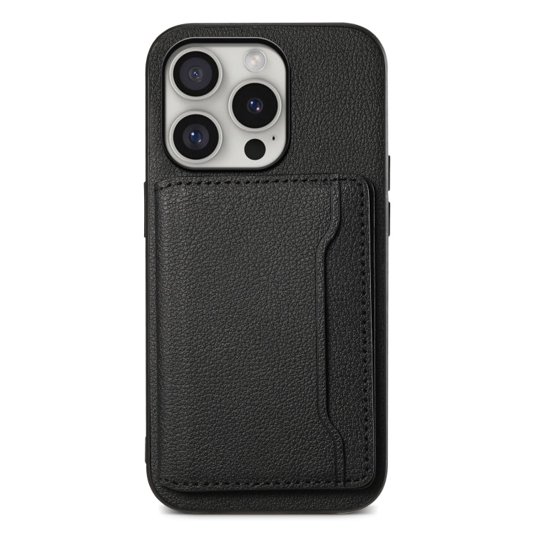 Calf Texture Card Bag Design Full Coverage Phone Case, For iPhone 17 Pro Max, For iPhone 17 Pro, For iPhone 17, For iPhone 17 Air, For iPhone 16 Pro Max, For iPhone 16 Pro