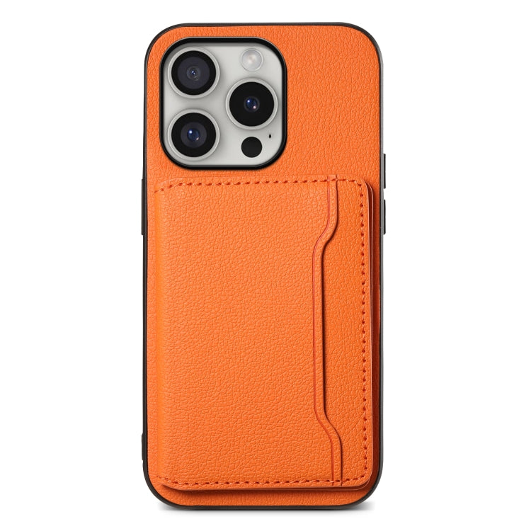 Calf Texture Card Bag Design Full Coverage Phone Case, For iPhone 17 Pro Max, For iPhone 17 Pro, For iPhone 17, For iPhone 17 Air, For iPhone 16 Pro Max, For iPhone 16 Pro