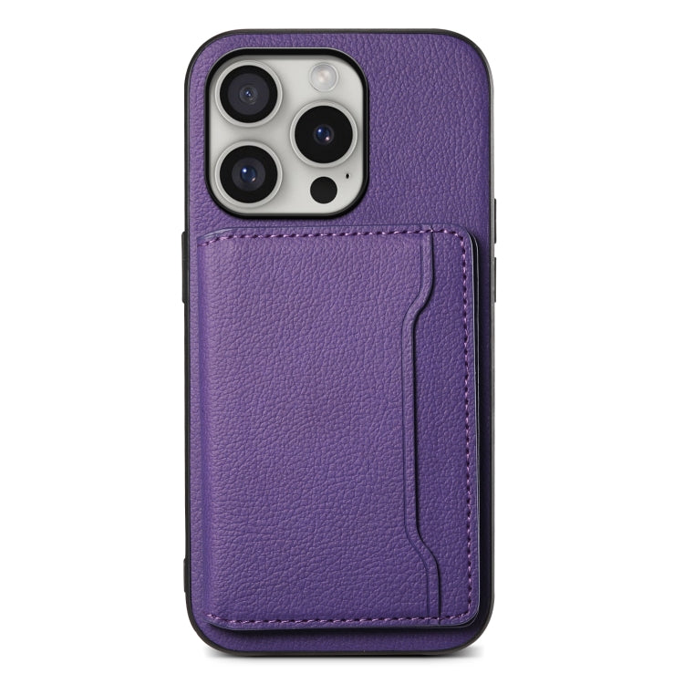 Calf Texture Card Bag Design Full Coverage Phone Case, For iPhone 17 Pro Max, For iPhone 17 Pro, For iPhone 17, For iPhone 17 Air, For iPhone 16 Pro Max, For iPhone 16 Pro