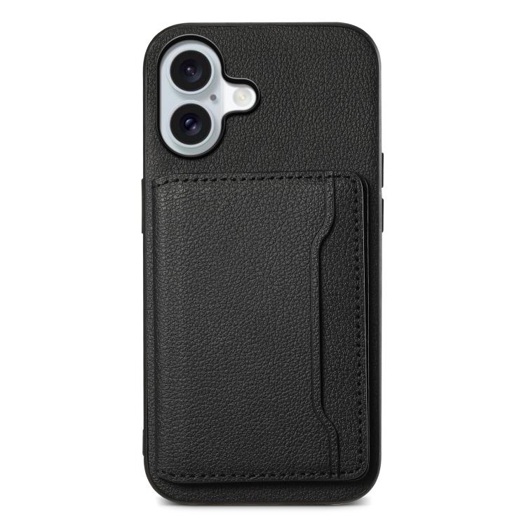 Calf Texture Card Bag Design Full Coverage Phone Case, For iPhone 17 Pro Max, For iPhone 17 Pro, For iPhone 17, For iPhone 17 Air, For iPhone 16 Pro Max, For iPhone 16 Pro