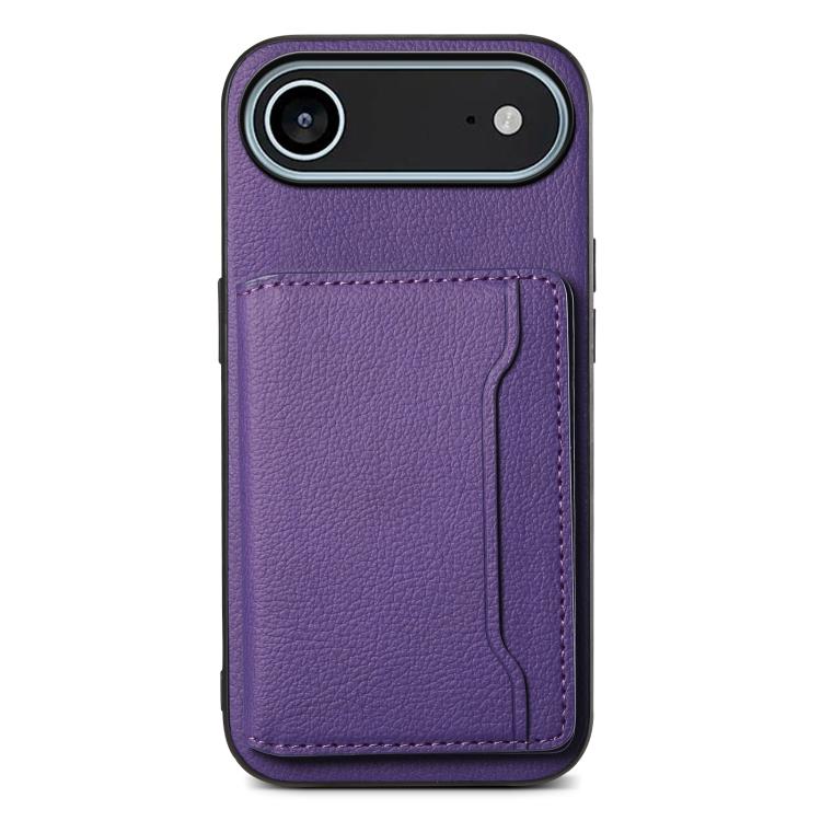 Calf Texture Card Bag Design Full Coverage Phone Case, For iPhone 17 Pro Max, For iPhone 17 Pro, For iPhone 17, For iPhone 17 Air, For iPhone 16 Pro Max, For iPhone 16 Pro