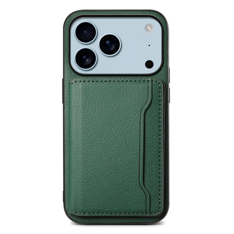 Calf Texture Card Bag Design Full Coverage Phone Case, For iPhone 17 Pro Max, For iPhone 17 Pro, For iPhone 17, For iPhone 17 Air, For iPhone 16 Pro Max, For iPhone 16 Pro