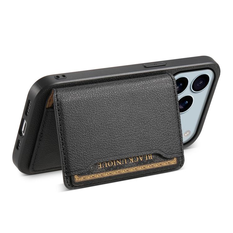 Calf Texture Card Bag Design Full Coverage Phone Case, For iPhone 17 Pro Max, For iPhone 17 Pro, For iPhone 17, For iPhone 17 Air, For iPhone 16 Pro Max, For iPhone 16 Pro