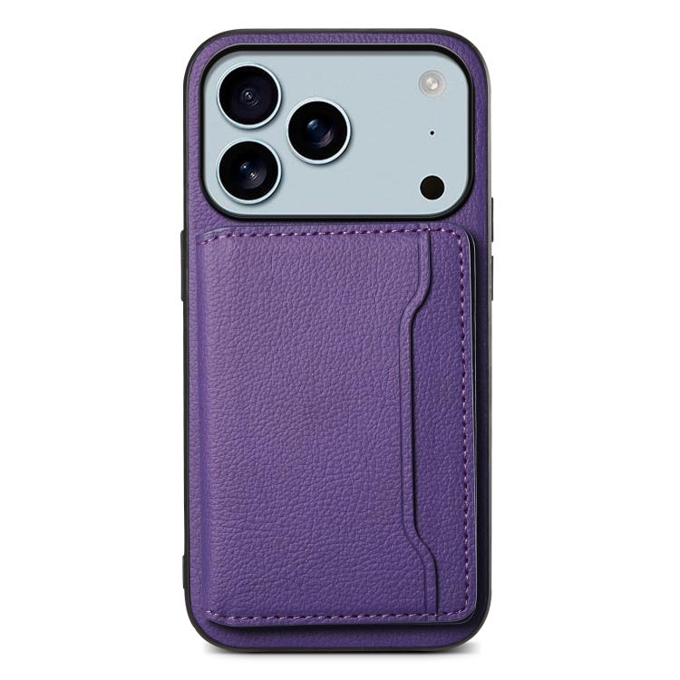 Calf Texture Card Bag Design Full Coverage Phone Case, For iPhone 17 Pro Max, For iPhone 17 Pro, For iPhone 17, For iPhone 17 Air, For iPhone 16 Pro Max, For iPhone 16 Pro