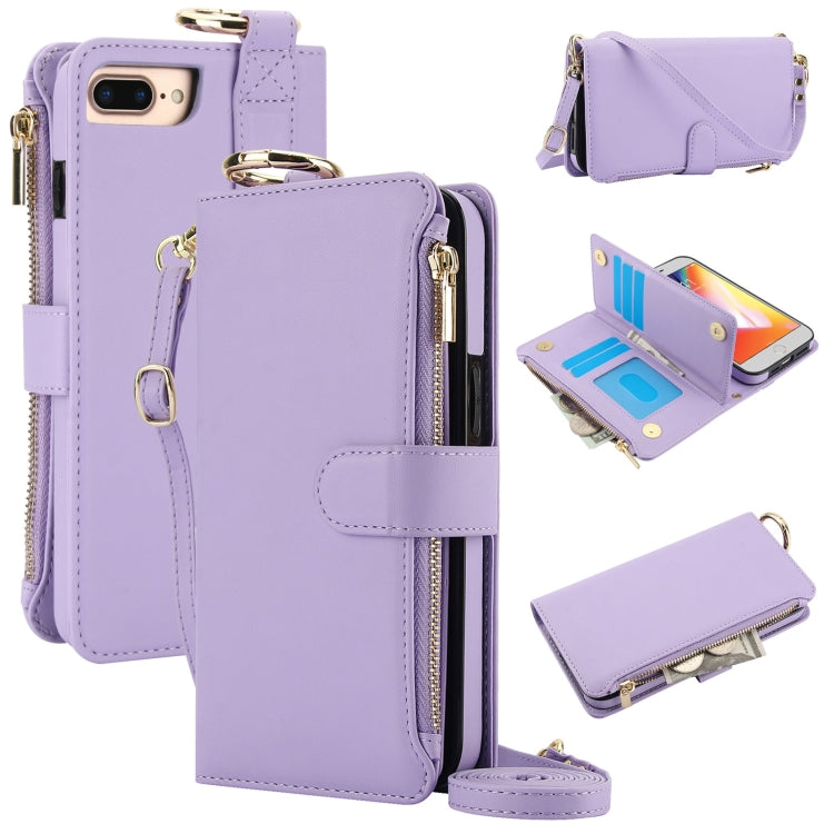 Crossbody Ring Multifunctional Wallet Leather Phone Case, For iPhone 7 / 8 / SE 2022, For iPhone 13 Pro Max, For iPhone 13 Pro