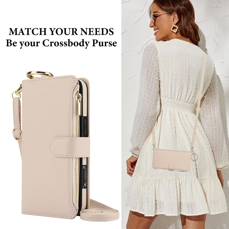 Crossbody Ring Multifunctional Wallet Leather Phone Case, For iPhone 16, For iPhone 15 Pro Max, For iPhone 15 Pro