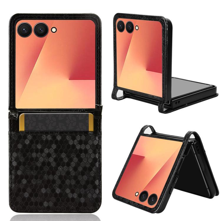 Honeycomb Dot Texture Leather Phone Case