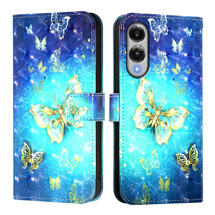 3D Painting Horizontal Flip Leather Phone Case