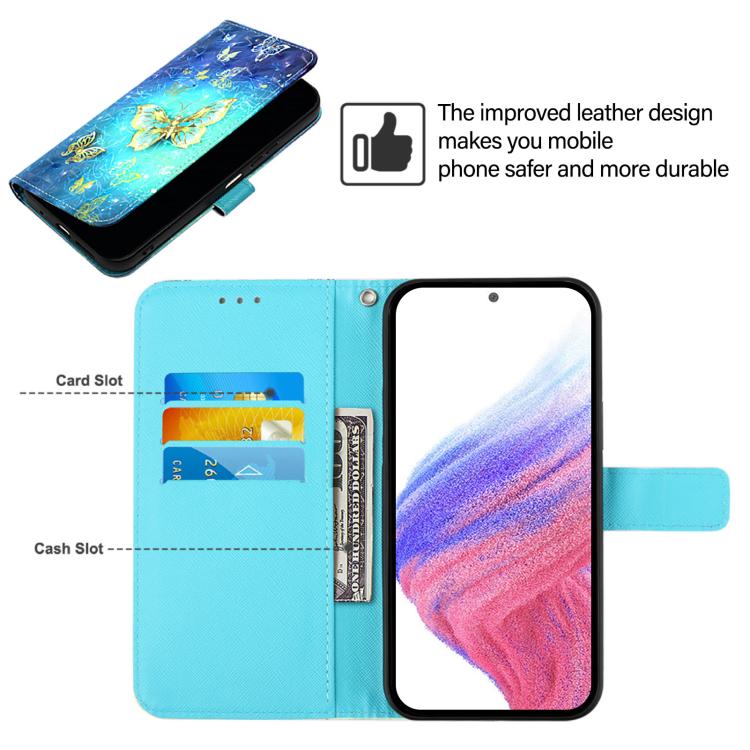 3D Painting Horizontal Flip Leather Phone Case