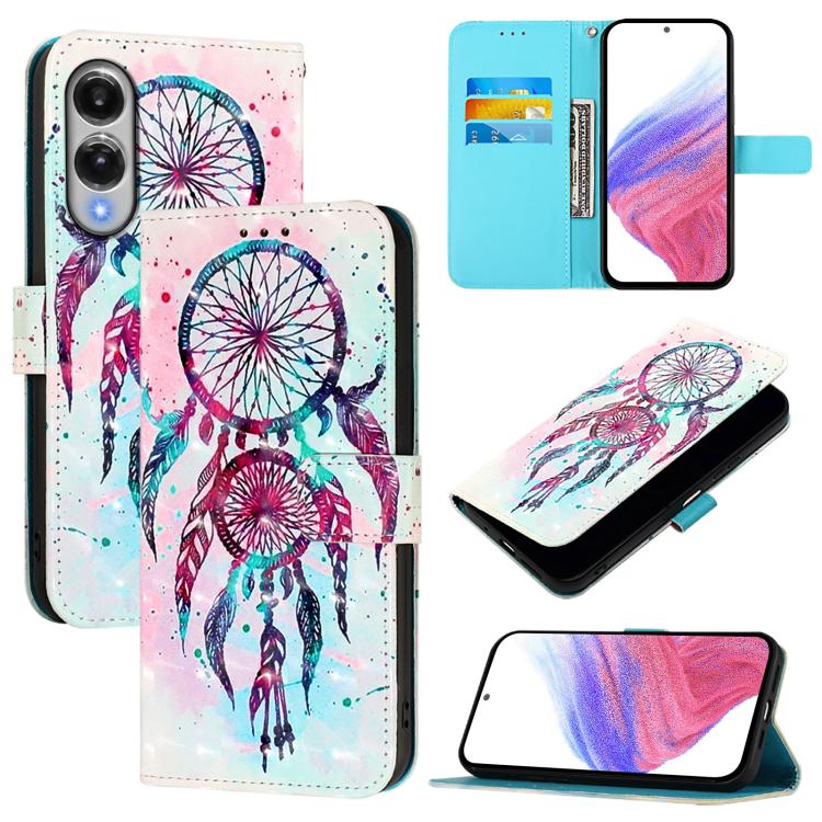 3D Painting Horizontal Flip Leather Phone Case
