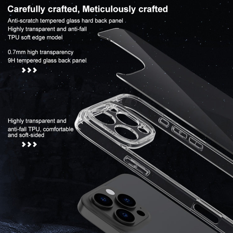 Four Corner Airbag Transparent Glass Phone Case