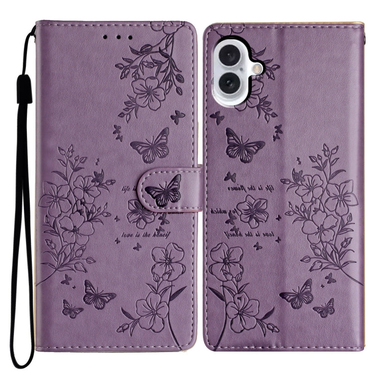 Butterflies and Flowers Leather Phone Case