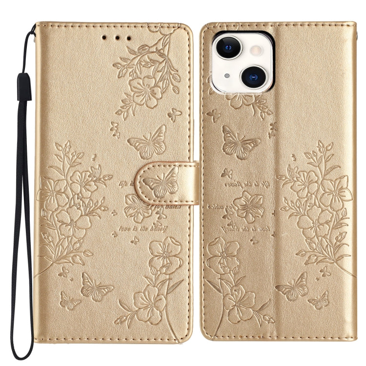 Butterflies and Flowers Leather Phone Case