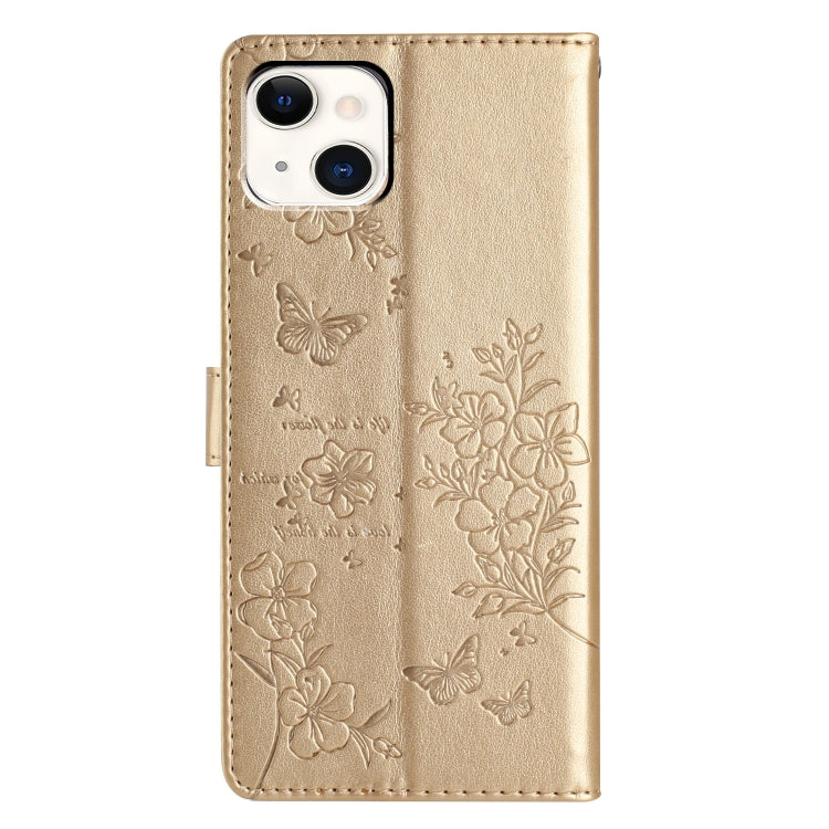 Butterflies and Flowers Leather Phone Case