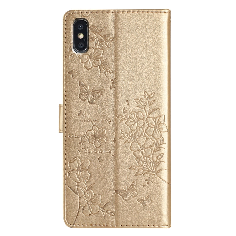 Butterflies and Flowers Leather Phone Case