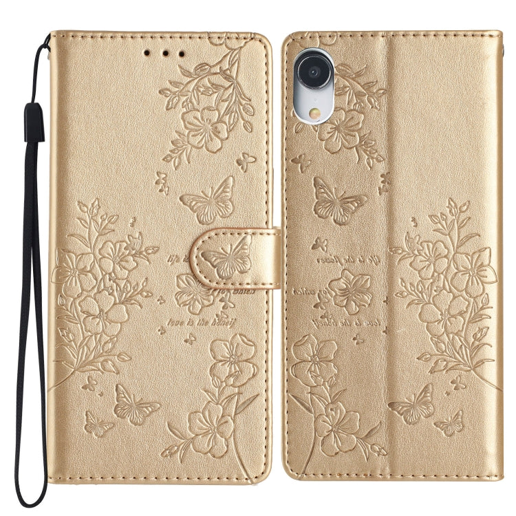 Butterflies and Flowers Leather Phone Case