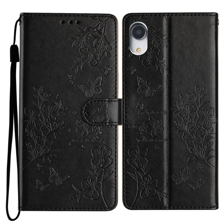 Butterflies and Flowers Leather Phone Case