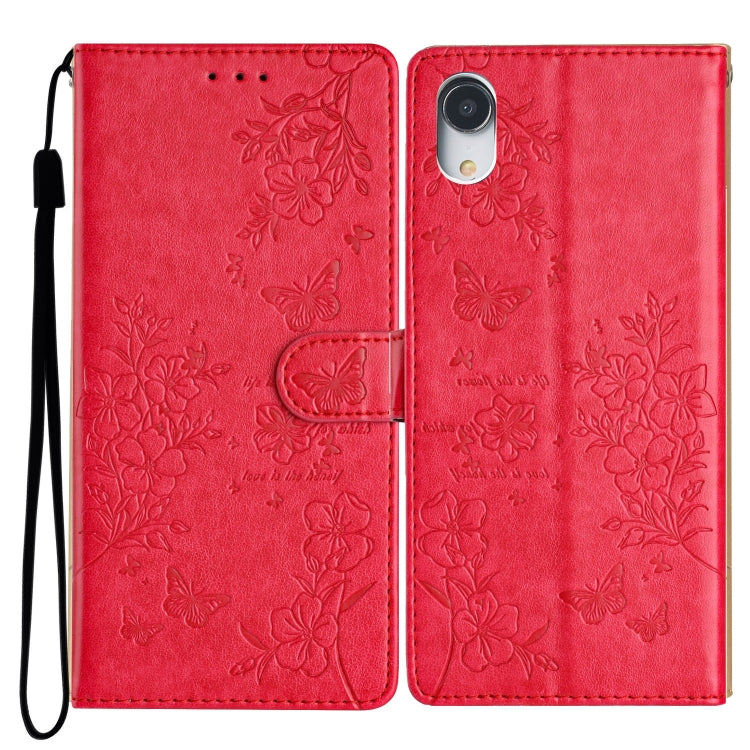 Butterflies and Flowers Leather Phone Case