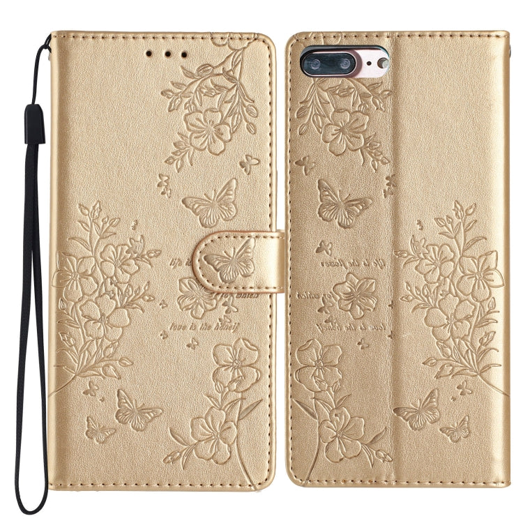 Butterflies and Flowers Leather Phone Case