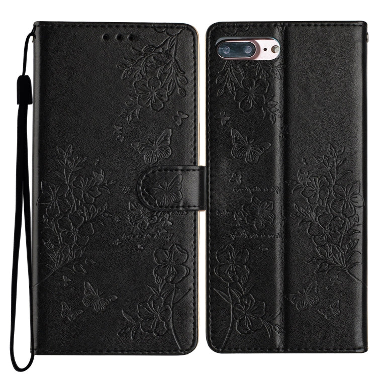 Butterflies and Flowers Leather Phone Case