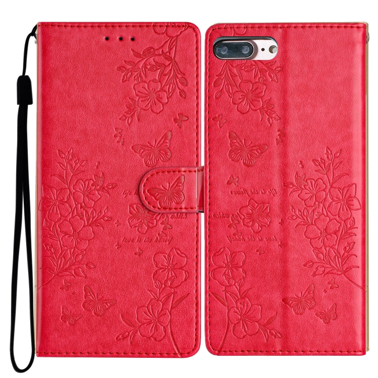 Butterflies and Flowers Leather Phone Case