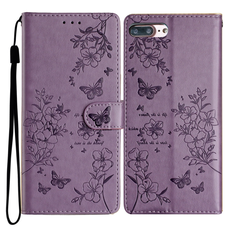 Butterflies and Flowers Leather Phone Case