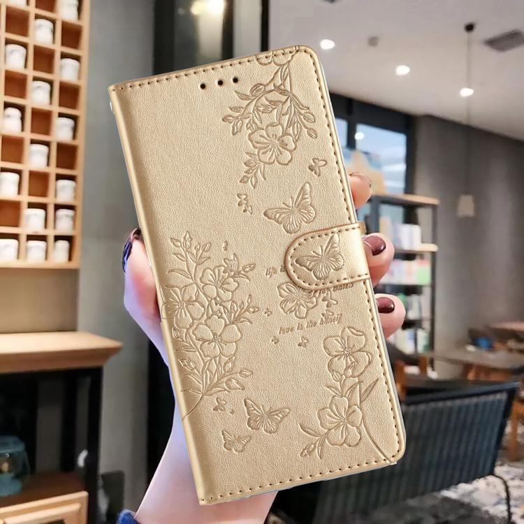 Butterflies and Flowers Leather Phone Case