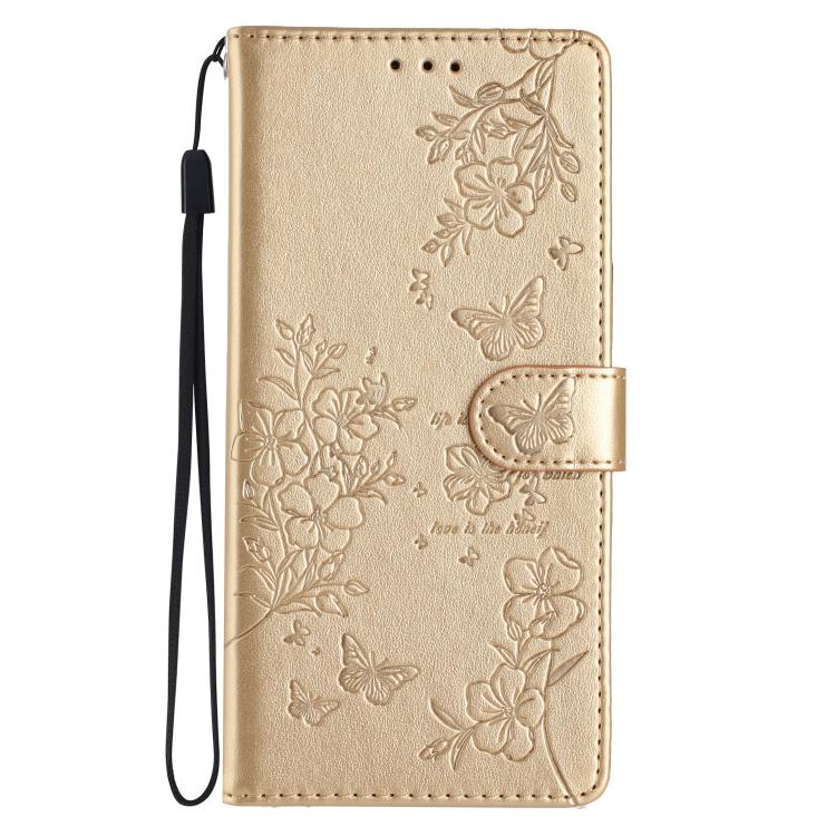 Butterflies and Flowers Leather Phone Case