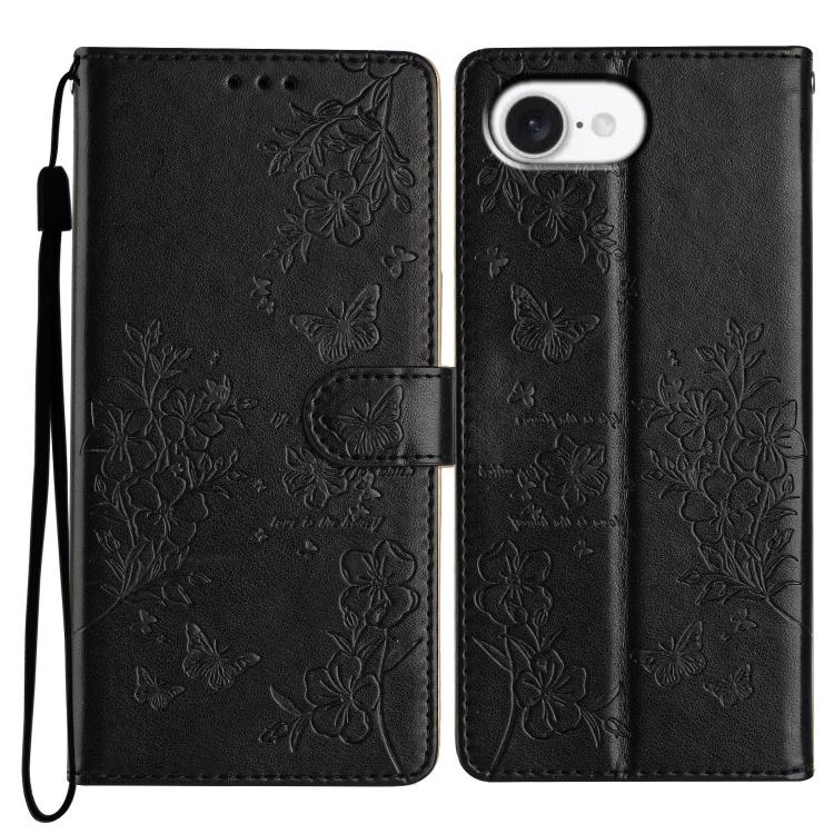 Butterflies and Flowers Leather Phone Case