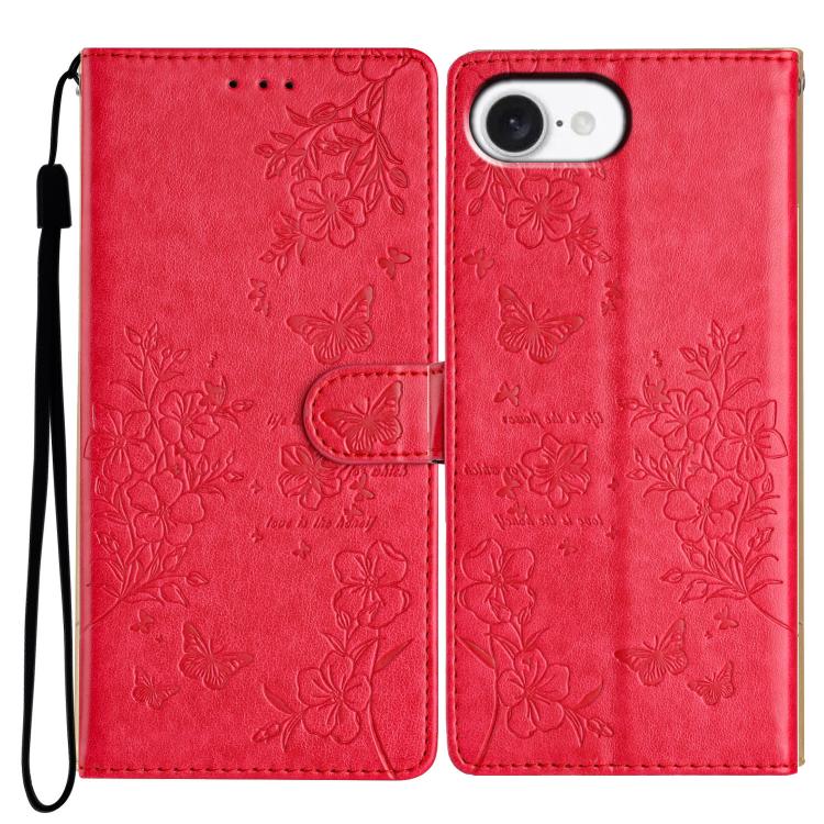 Butterflies and Flowers Leather Phone Case