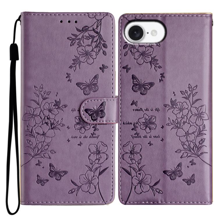 Butterflies and Flowers Leather Phone Case