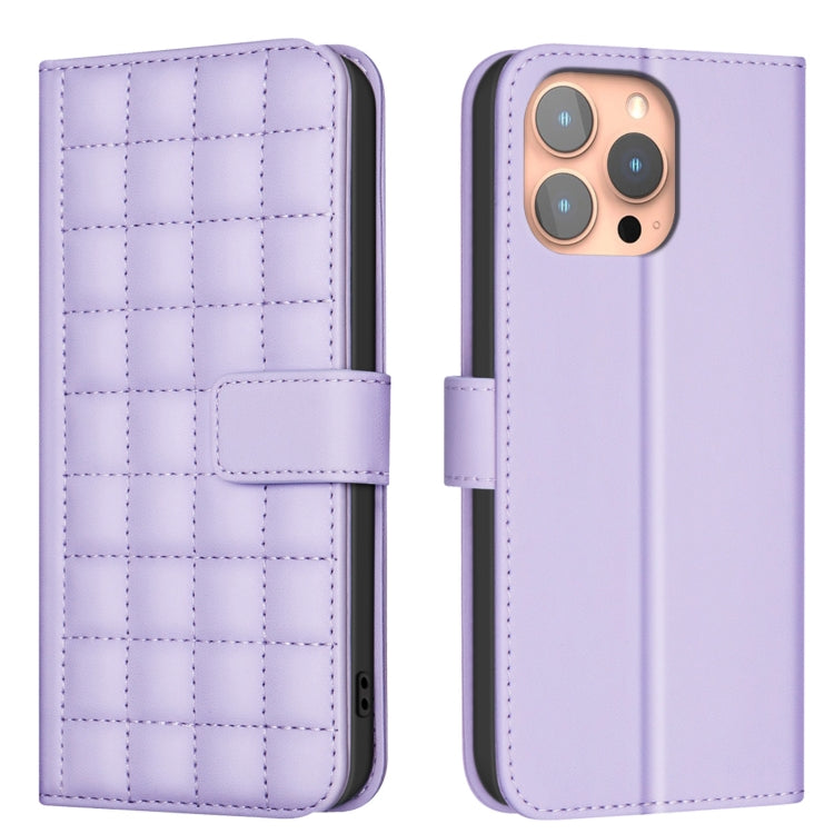 Square Texture Leather Phone Case, For iPhone 14 Pro Max, For iPhone SE 2022 / SE 2020 / 8 / 7, For iPhone 13 Pro Max, For iPhone 13 Pro