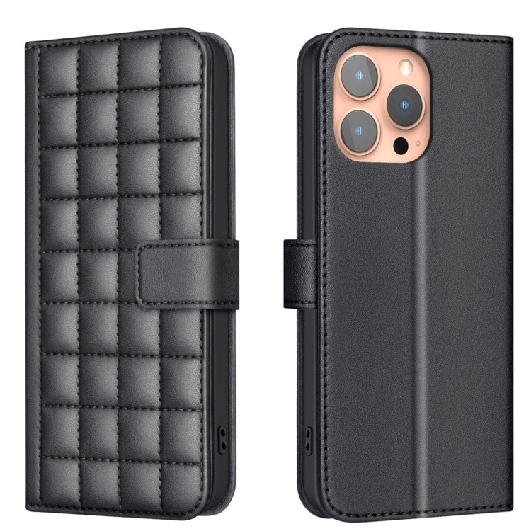 Square Texture Leather Phone Case, For iPhone 14 Pro Max, For iPhone SE 2022 / SE 2020 / 8 / 7, For iPhone 13 Pro Max, For iPhone 13 Pro