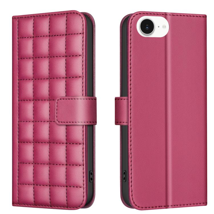 Square Texture Leather Phone Case, For iPhone 17 Pro Max, For iPhone 16e, For iPhone 16 Pro Max, For iPhone 16 Pro
