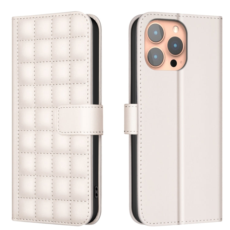 Square Texture Leather Phone Case, For iPhone 14 Pro Max, For iPhone SE 2022 / SE 2020 / 8 / 7, For iPhone 13 Pro Max, For iPhone 13 Pro