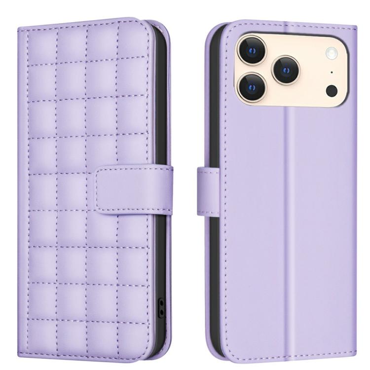 Square Texture Leather Phone Case, For iPhone 17 Pro Max, For iPhone 16e, For iPhone 16 Pro Max, For iPhone 16 Pro