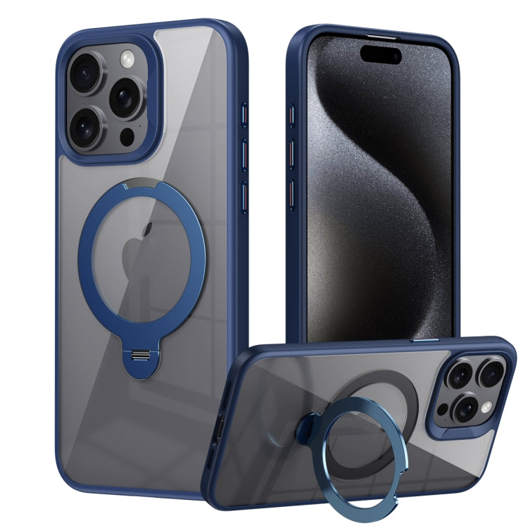 Transparent MagSafe Magnetic Rotating Ring Holder Phone Case, For iPhone 16 Pro Max, For iPhone 16 Pro, For iPhone 16 Plus, For iPhone 16, For iPhone 15 Pro Max, For iPhone 15 Pro
