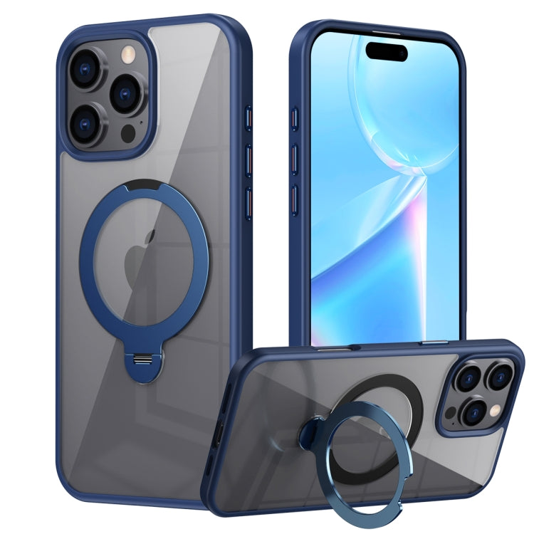 Transparent MagSafe Magnetic Rotating Ring Holder Phone Case, For iPhone 16 Pro Max, For iPhone 16 Pro, For iPhone 16 Plus, For iPhone 16, For iPhone 15 Pro Max, For iPhone 15 Pro