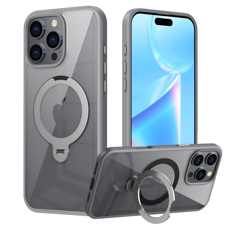 Transparent MagSafe Magnetic Rotating Ring Holder Phone Case, For iPhone 16 Pro Max, For iPhone 16 Pro, For iPhone 16 Plus, For iPhone 16, For iPhone 15 Pro Max, For iPhone 15 Pro